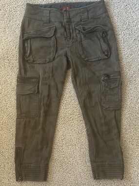 7 FOR ALL MANKIND Camouflage Aviator Cargo Ankle Pants